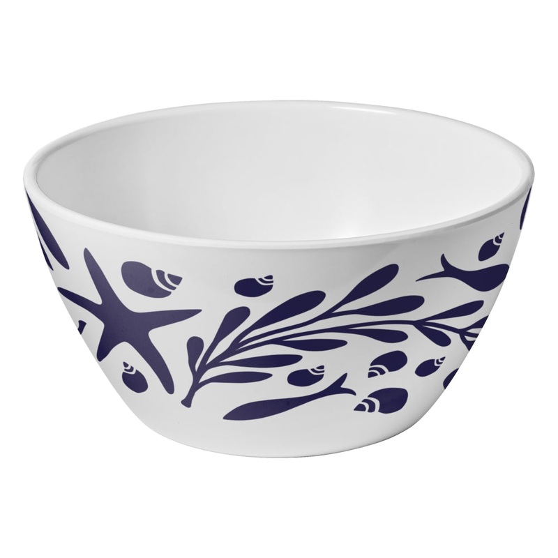 Merritt International Tidepool 6 x 3 Salad Bowl Melamine Set Of 6