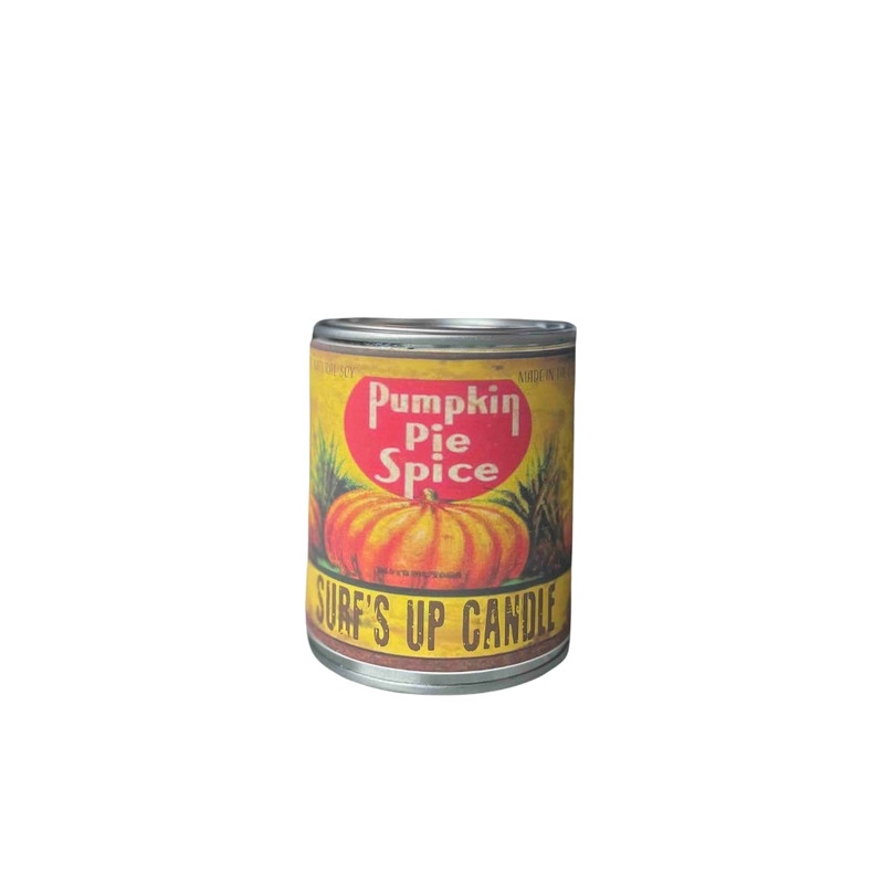 Surfs Up Candle Vintage Collection Pumpkin Pie Spice Paint Can Scented Candle 16Oz Yellow
