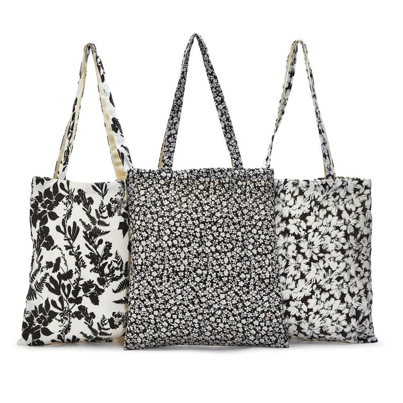 Two’s Company Midnight Garden Market Tote Assorted 3 Designs – Cotton