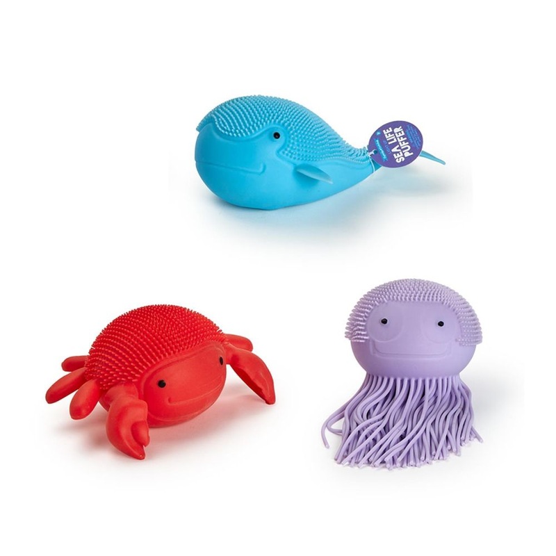 Two’s Company Refill for 18-Pieces Light Up Sea Life Puffer Toy In 3 Designs