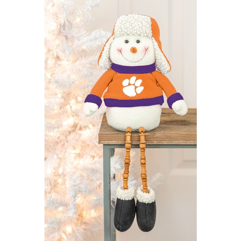 Hanna’s Handiworks Clemson Bead Leg Snowman