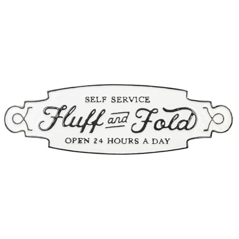 Hanna’s Handiworks Fluff And Fold Laundry Sign