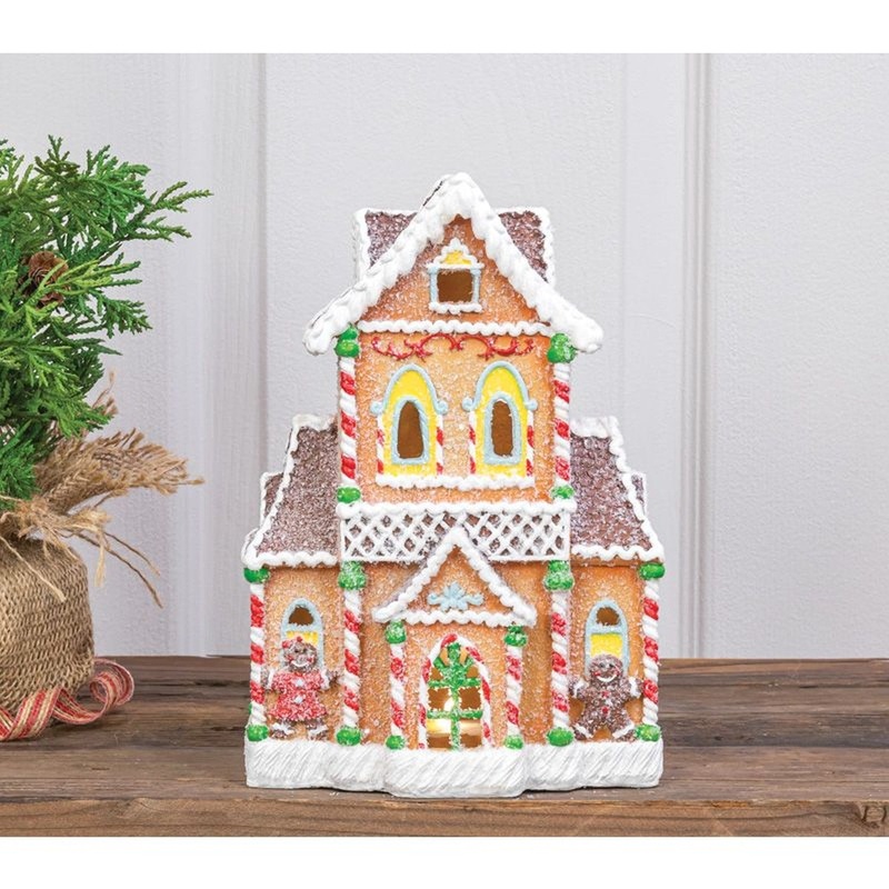 Hanna’s Handiworks Gingerbread House With Lights.