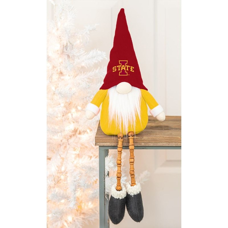 Hanna’s Handiworks Iowa State Bead Leg Gnome