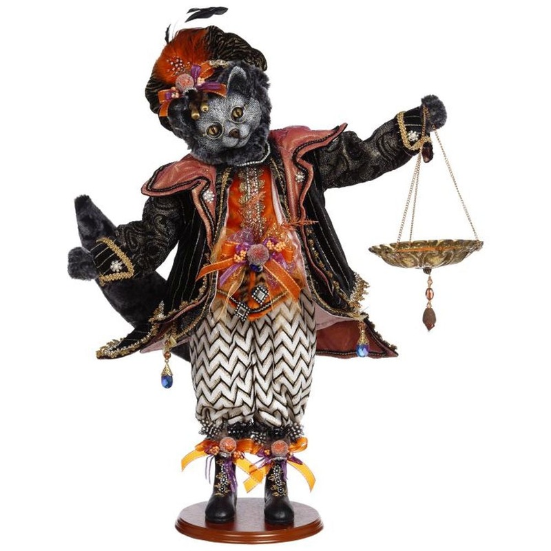 Mark Roberts Fall 2022 Standing Trick Or Treat Cat Figurine