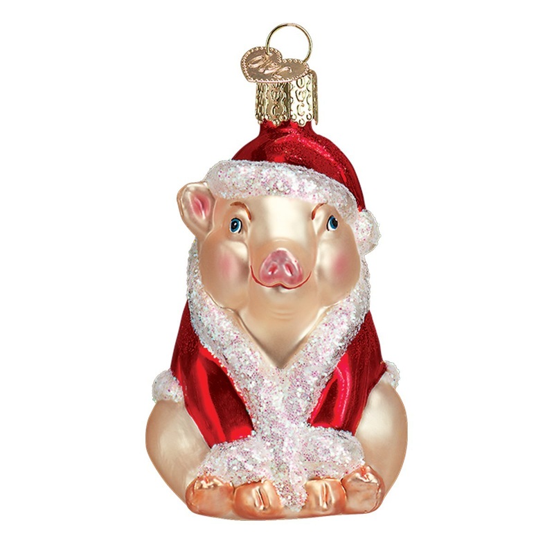 Old World Christmas Christmas Ham Pig Ornament