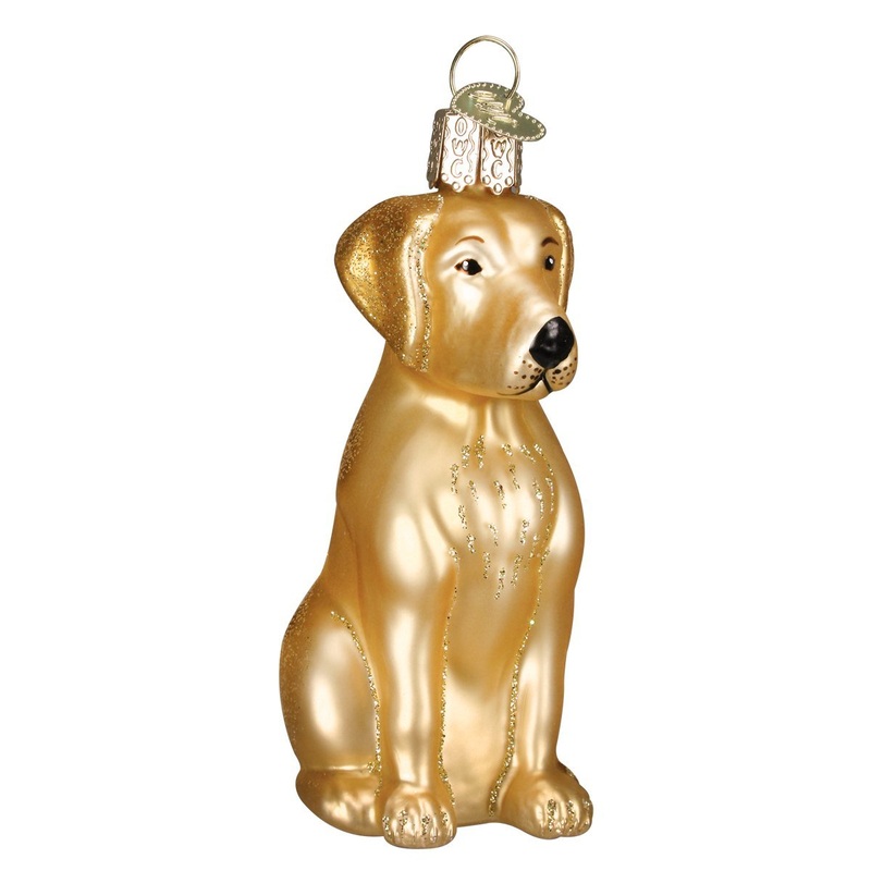 Old World Christmas Yellow Labrador Dog Ornament