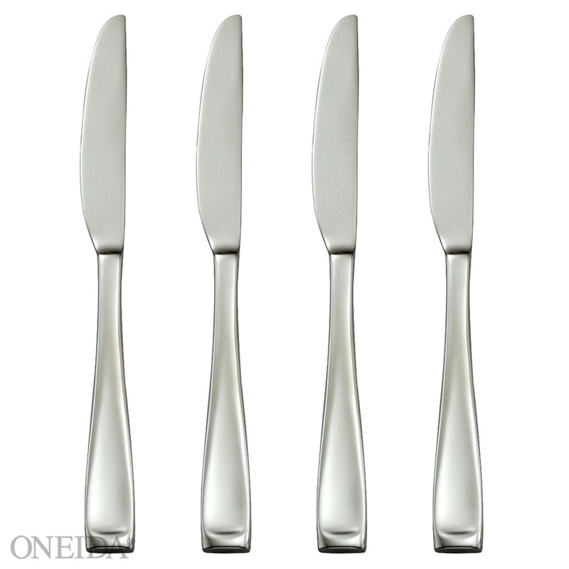 Oneida Moda Set of 4 Dinner Knives.