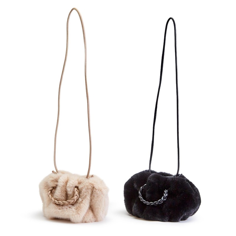 Two’s Company Faux Fur Clutch Assorted of 2