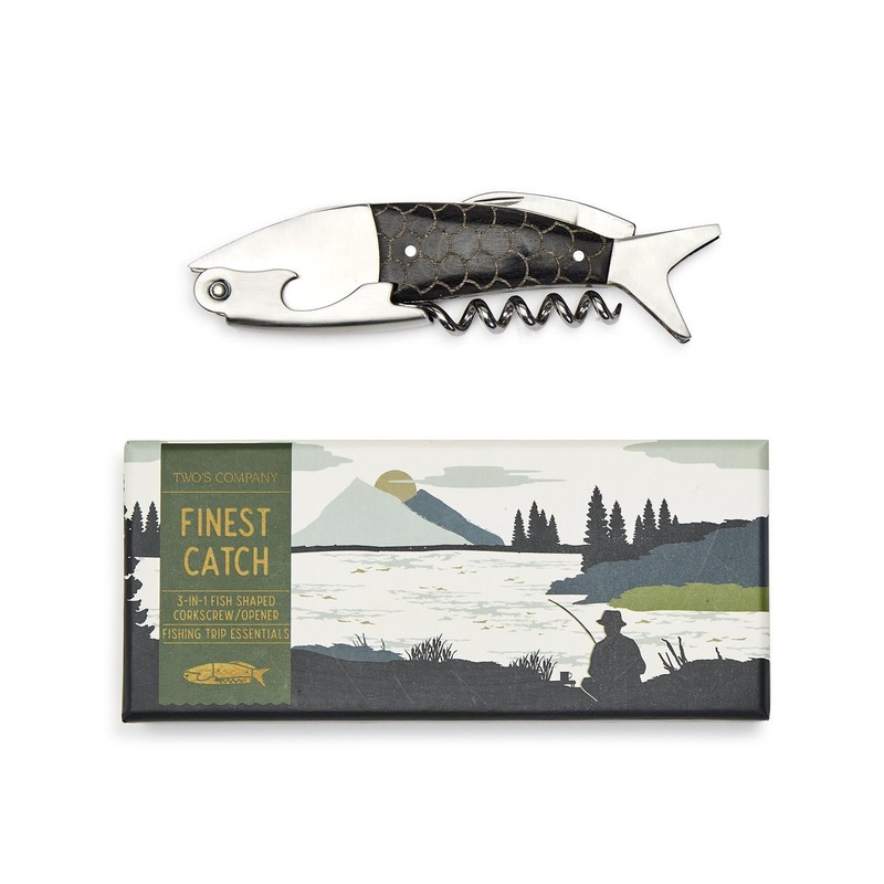 Two’s Company Finest Catch 3-In-1 Bottle Tool Opener In Gift Box