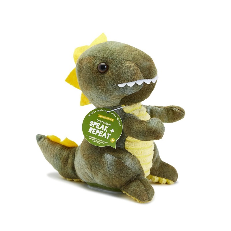 Two’s Company Plush Dinosaur With Speak – Repeat – Body Movement Functions