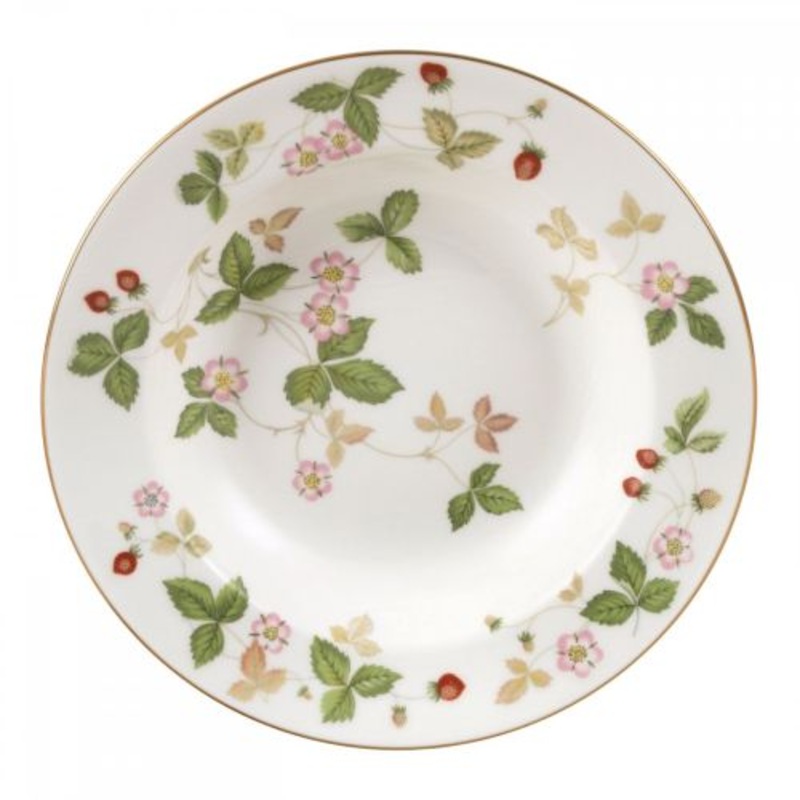 Wedgwood Wild Strawberry Rim Soup Plate 7.9 Inch