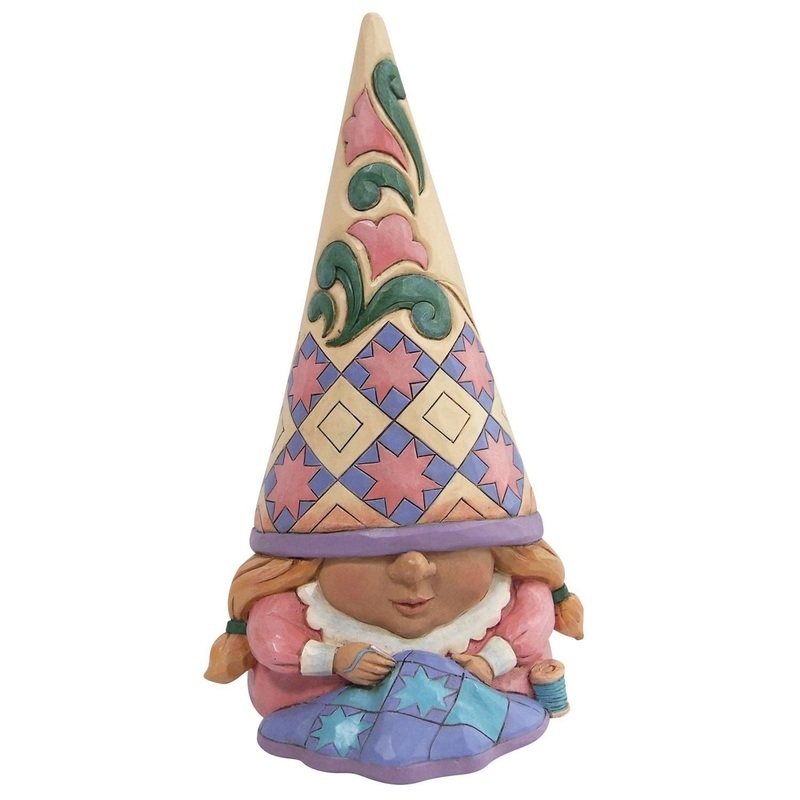 Enesco Jim Shore Heartwood Creek Sewing Gnome Figurine