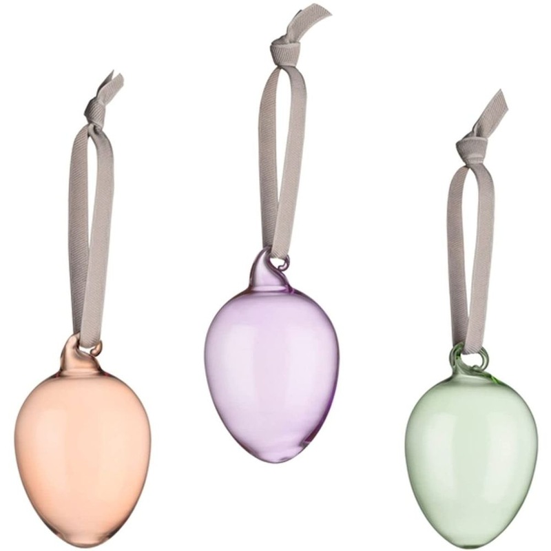 Iittala Glass Egg 2.5, 3-Set Mix Spring