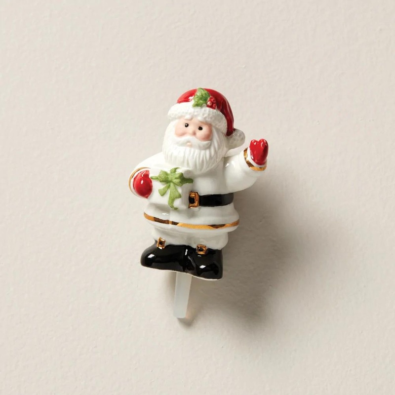Lenox Profile Poppers Santa Plate Decor
