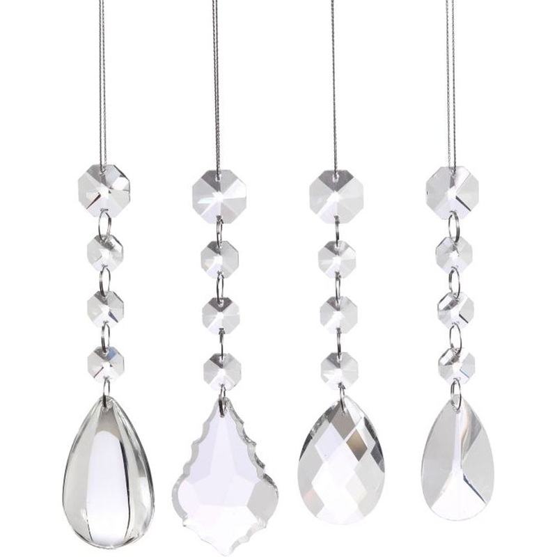 Mark Roberts 2022 Crystal Drop Ornament, Assortment Of 4 5.5 Inches