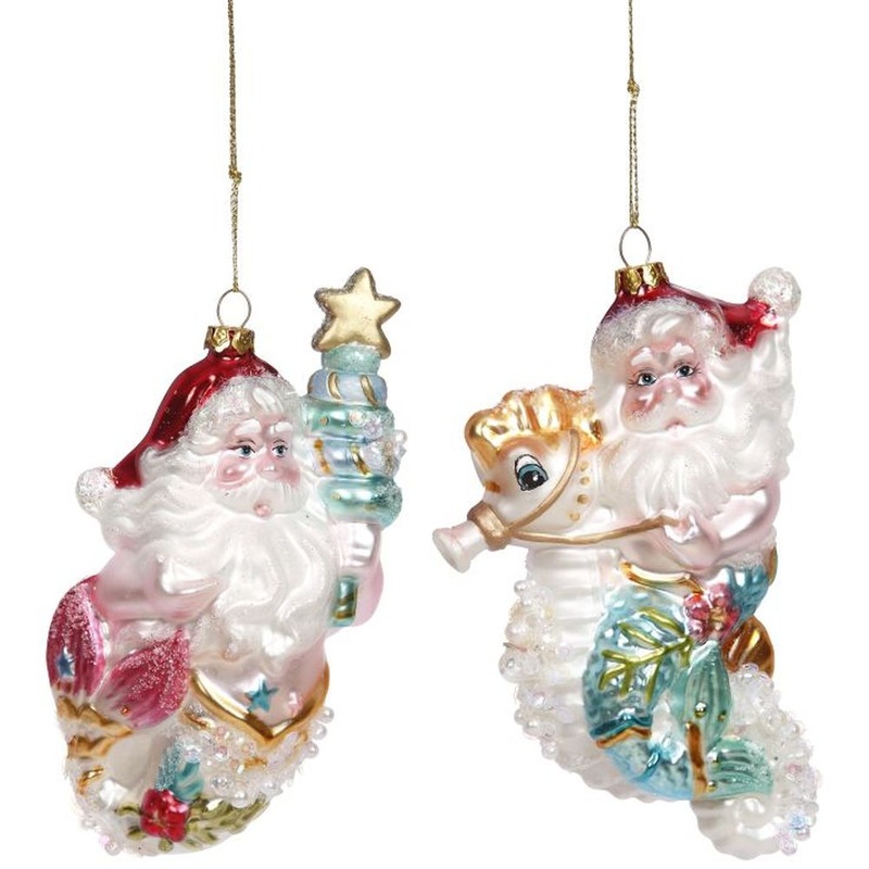Mark Roberts 2022 Santa Under The Sea Ornament, Assortment Of 2 5 Inches