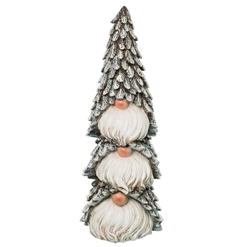 Transpac  Resin Stacked Gnome Decor