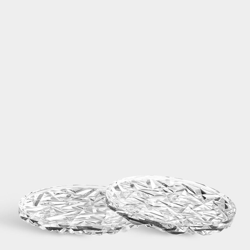 Orrefors Carat Coaster Set Of 2