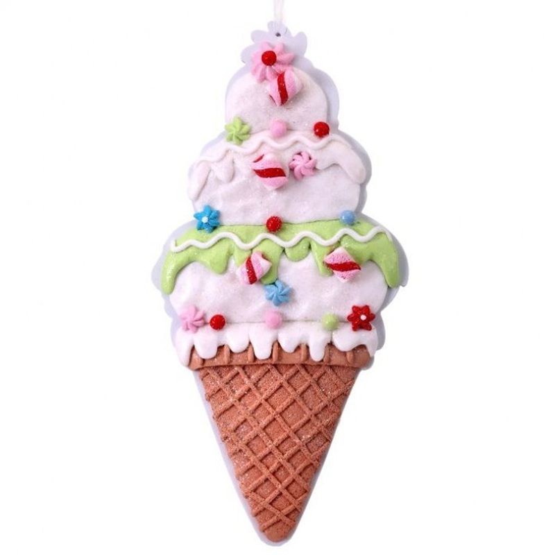 Regency International 12 Claydough Icecream Cone Ornament