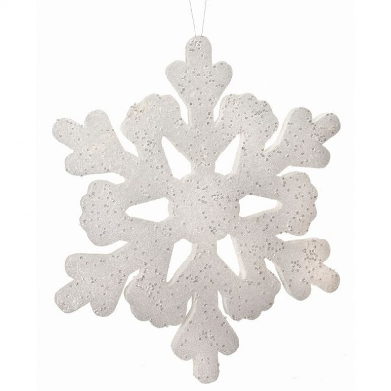 Regency International 20 Glitter Sequin Foam Snowflake Ornament