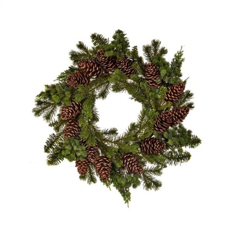 Regency International 22 Pine/Spruce with Pinecones Wreath