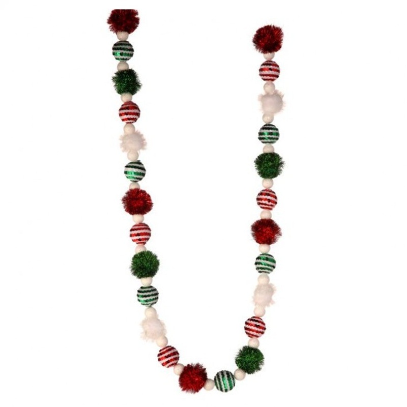 Regency International 48 Sequin Stripe Ball/Sparkle Ball Garland