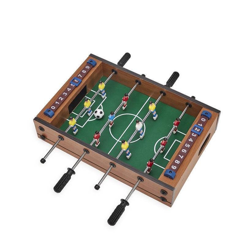 Two’s Company Back Of The Net Miniature Soccer Foosball Game Set.