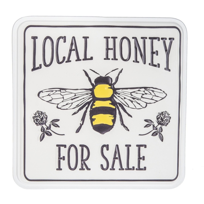 Ganz Embossed Local Honey For Sale Wall Decor