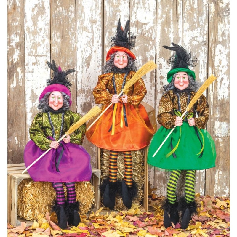 Hanna’s Handiworks Glitzy Witch Dangle Leg Set Of 3 Assortment Large.
