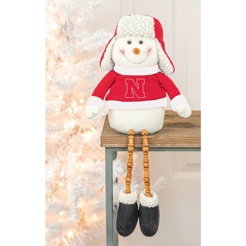 Hanna’s Handiworks Nebraska Bead Leg Snowman