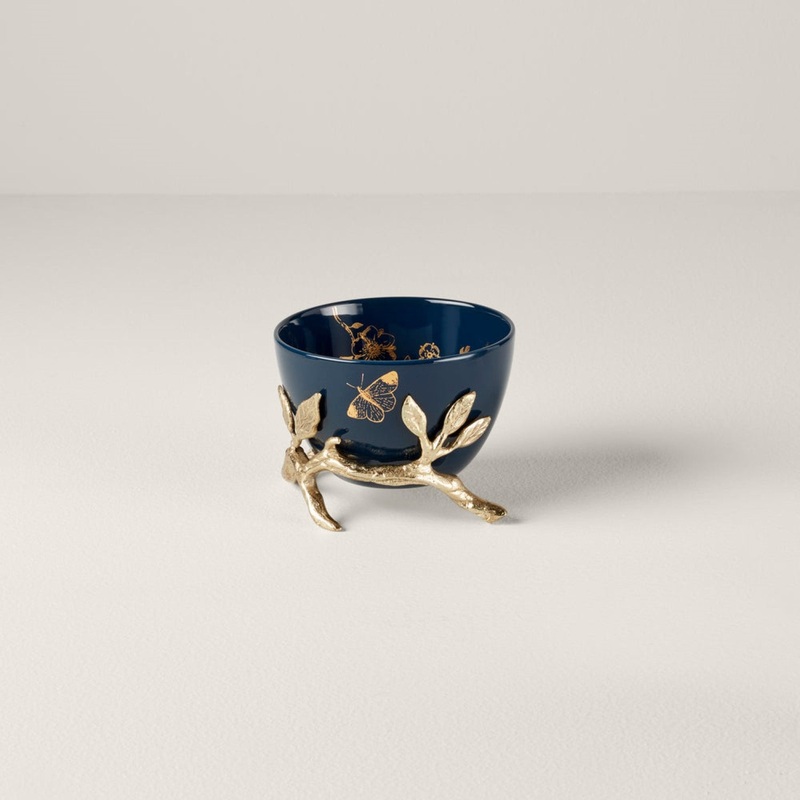 Lenox Sprig & Vine Figurine Bowl, Navy