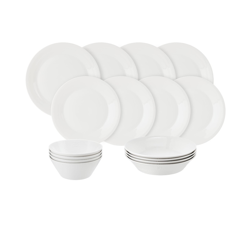 Royal Doulton 1815 Pure Dinnerware Set White, 16 Piece Set