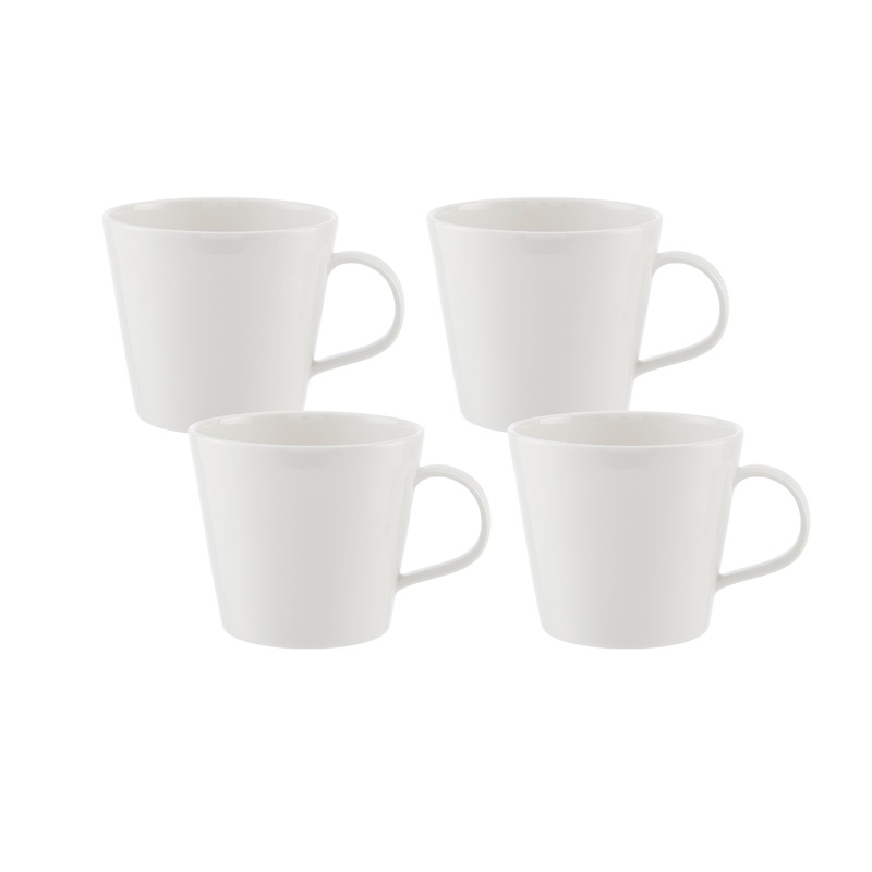 Royal Doulton 1815 Pure Mug 13.5floz White, Set of 4