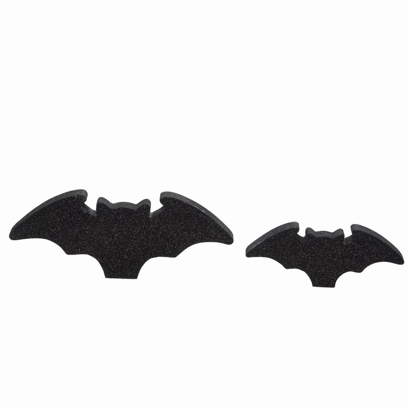 Transpac MDF Bats Block Decor, Set Of 2