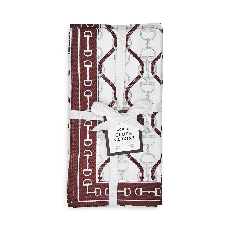Two’s Company Equus Set Of 4 Cloth Napkins – Cotton