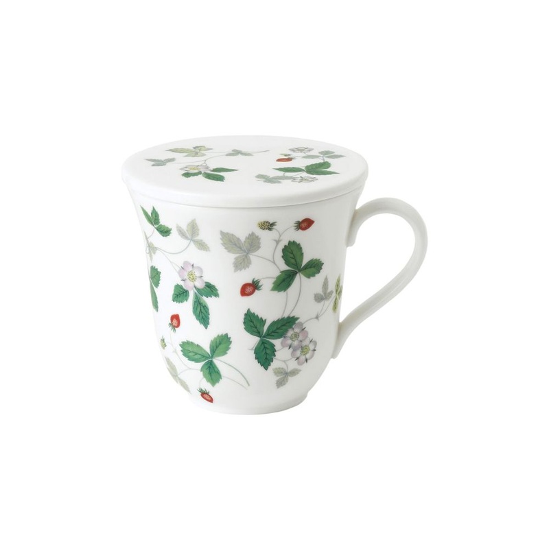 Wedgwood Wild Strawberry Lidded Mug 9.3floz