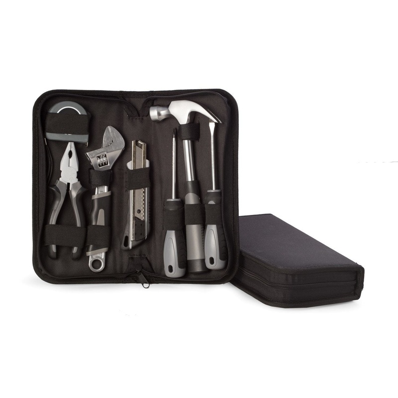 Bey Berk 8 Piece Tool Set in Zippered Black Canvas Case