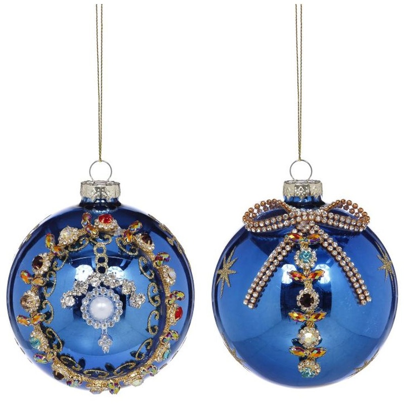 Mark Roberts 2022 Fancy Ball Ornament, Assortment Of 2 4 Inches
