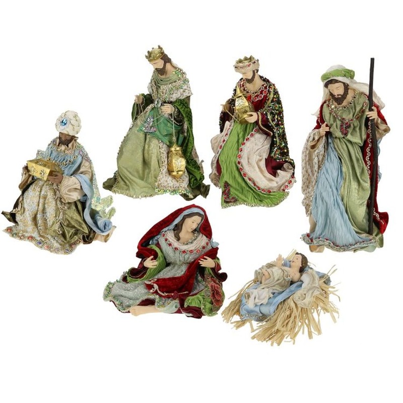 Mark Roberts 2022 Traditional Nativity Figurine, Set Of 6 13-27 Inches