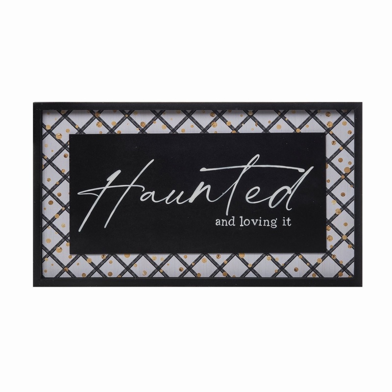 Transpac Large MDF Layered Haunted Wall Decor