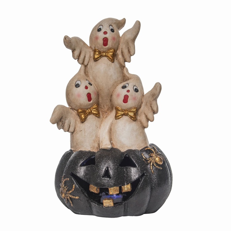 Transpac MgO Light Up Vintage Ghost Decor