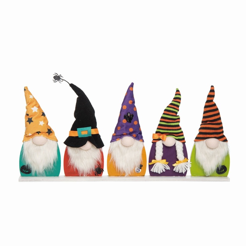 Transpac Plush/MDF Gnome Tabletop Decor