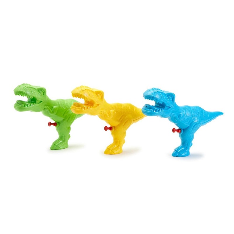 Two’s Company T-Rex Blast Dinosaur Water Squirt Assorted 3 Colors