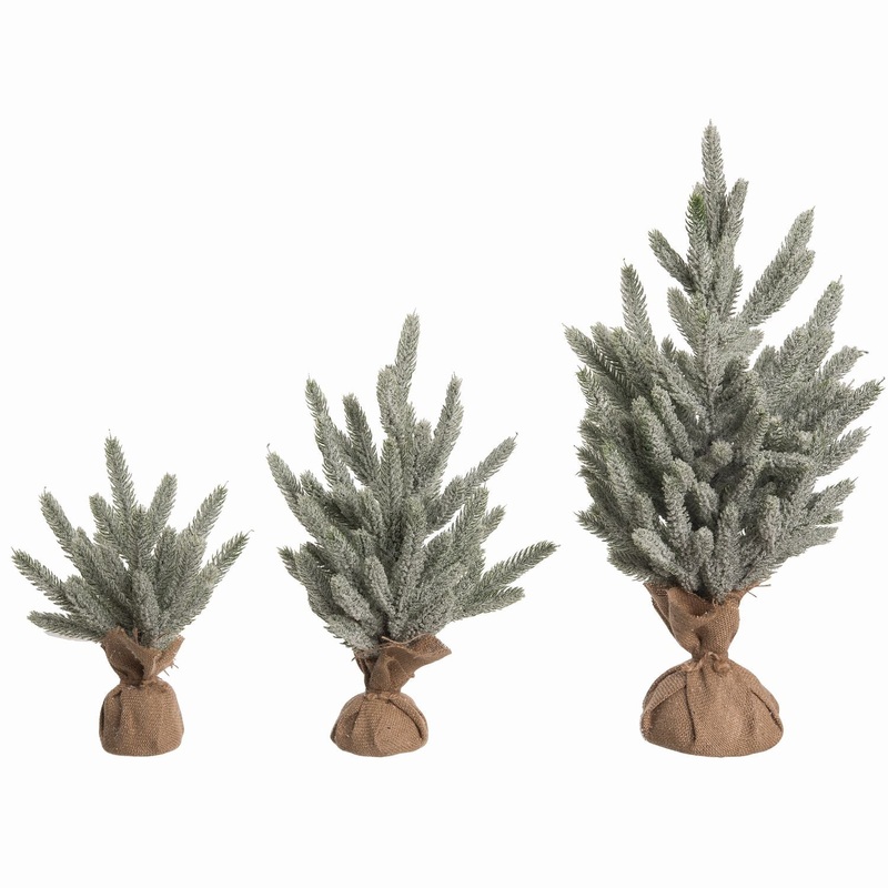 Transpac Floral Trees In Bag, Set Of 3