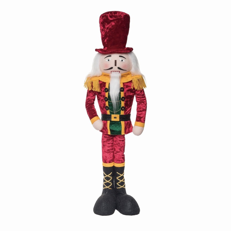 Transpac Medium Plush Standing Nutcracker