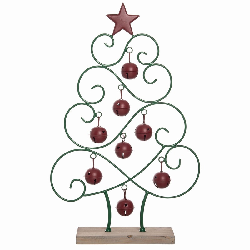 Transpac Metal Bell Tree Decor