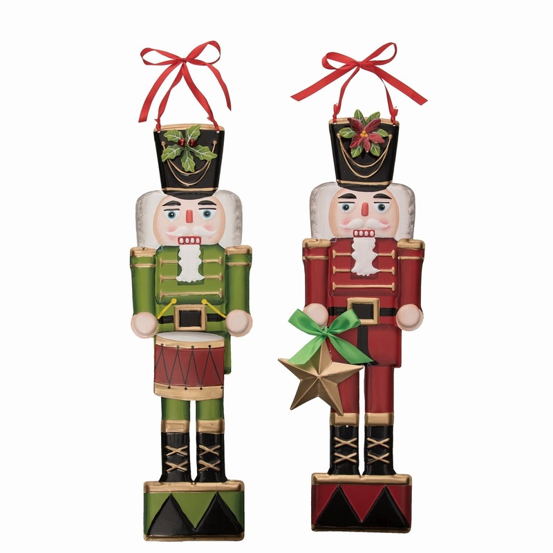 Transpac Metal Nutcracker Decor, Set Of 2, Assortment
