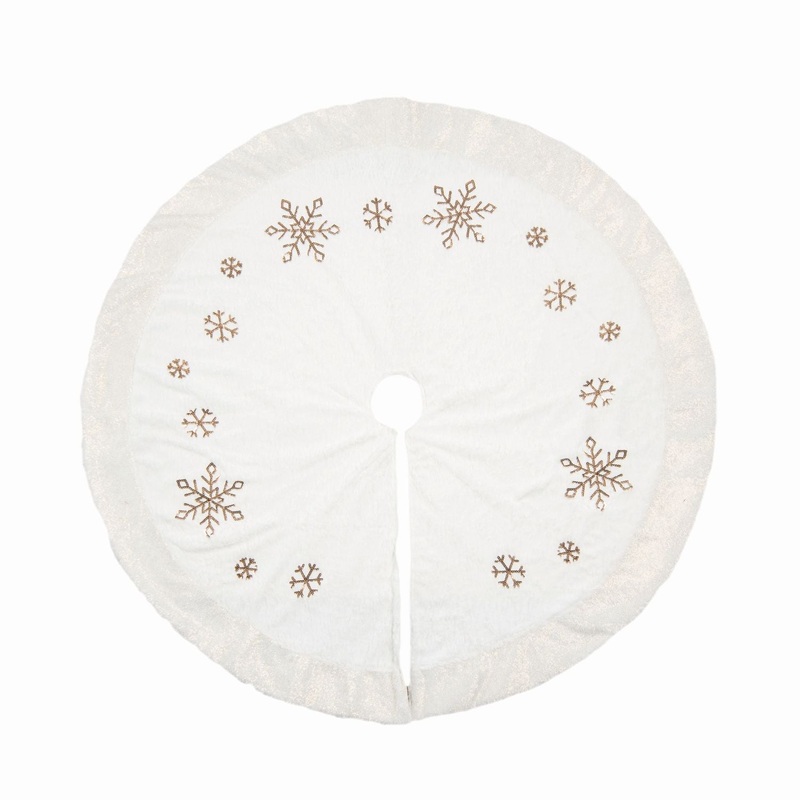 Transpac Fabric Glam Christmas Tree Skirt