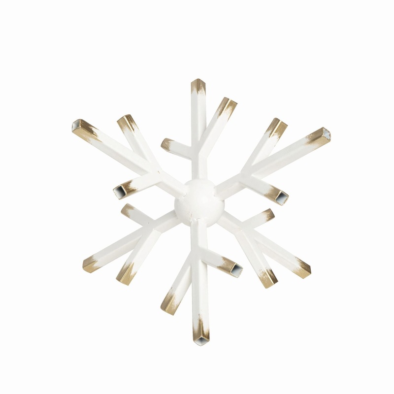 Transpac Metal Dimensional Snowflake Decor